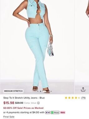 Fashion Nova Light Blue Boot Cut Jeans